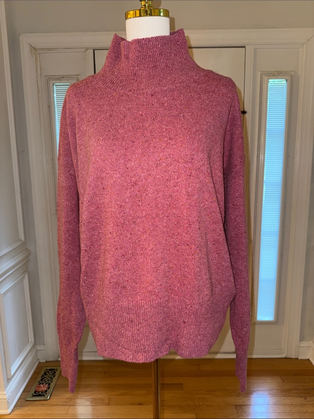 BOSS Mock Neck Sweater - Pastel Red